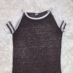 Crew neck varsity shirt